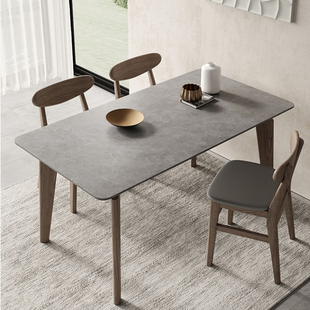 Ashi Bar Height Dining Table, 31 Inch, White Laminate, Black Wood Frame