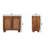 Solid Wood Arched Rattan Two-Door Sideboard