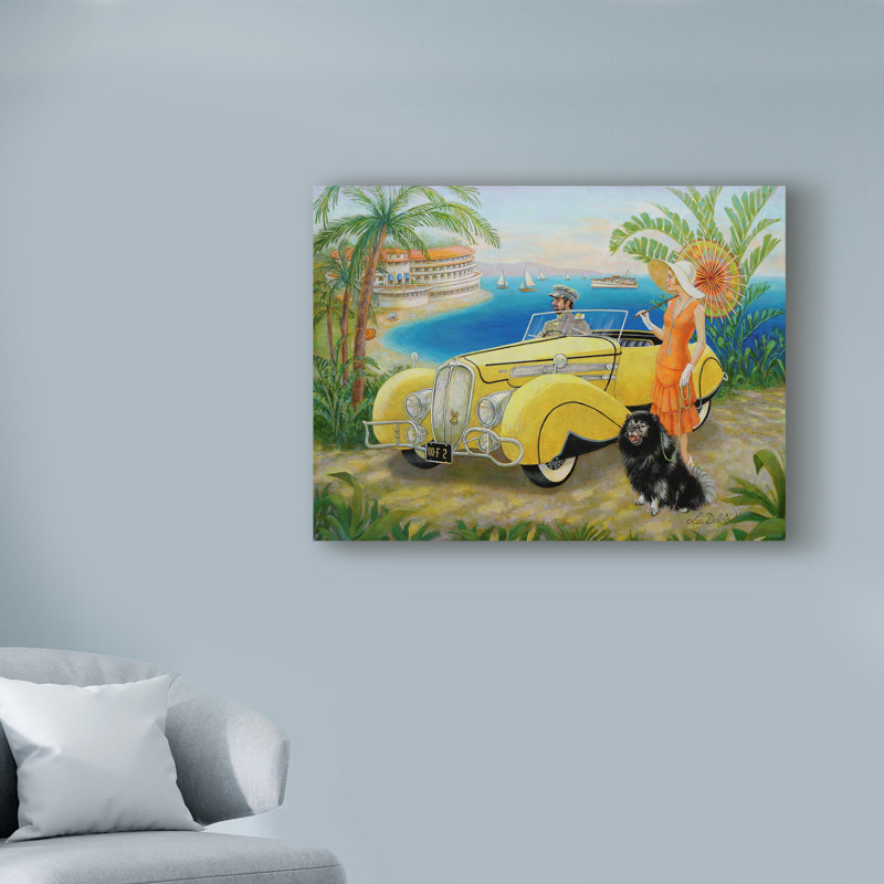 «Great Gatsby», reproduction de peinture acrylique sur toile tendue, H 14 po x l 19 po x P 2 po