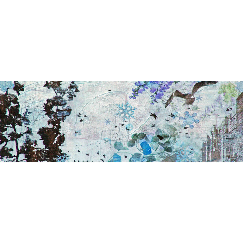 Spring Snow by Tracy Silva Barbosa - Wrapped Canvas Panoramic Painting, 51 cm H x 152 cm W