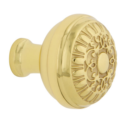 Egg and Dart 1 3/8" Diameter Round Knob