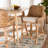 Kyle Modern Bohemian Woven Rattan Counter Stool with Cushion