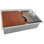 Ruvati Workstation Two-Tiered Ledge Kitchen Sink Drop-in Topmount 16 Gauge Stainless Steel