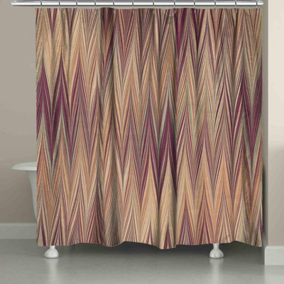 Hartzler Multi-Color Marble Single Shower Curtain