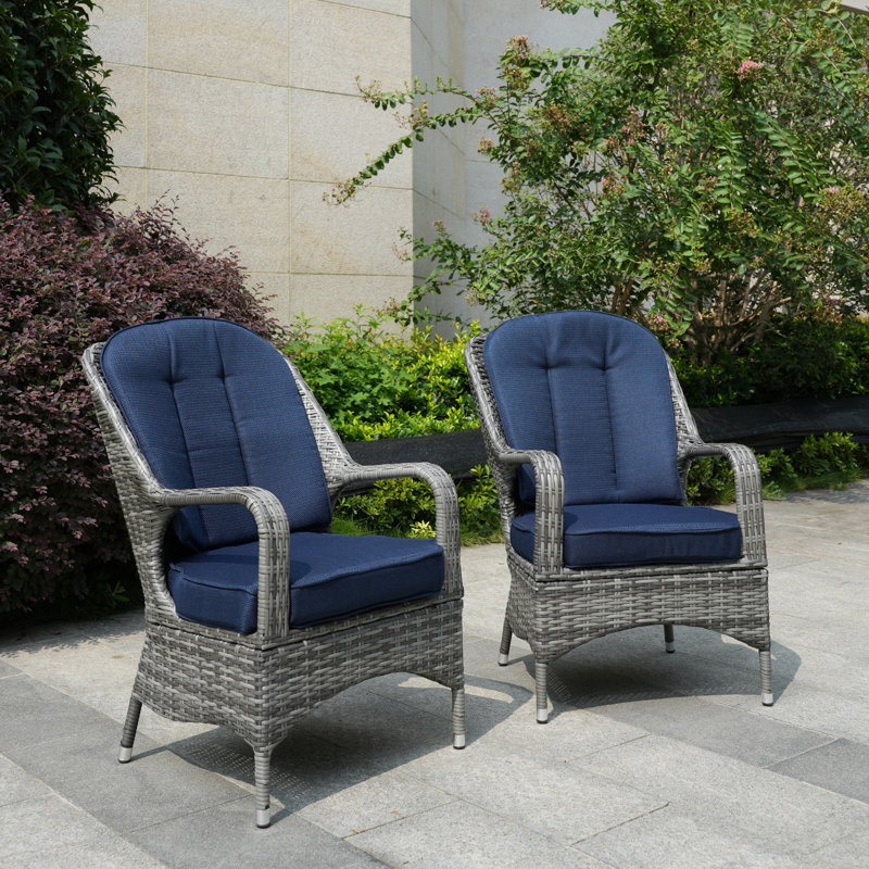 Chaise de patio avec coussin Iyman, Gris, Île Seymour Nord, Galapagos
