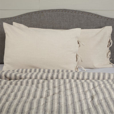 VHC Brands Market Place Natural Standard Sham Set of 2 27Lx21W+2