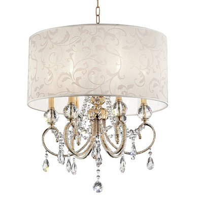 Lustre tambour unique à 6 lumières Maumelle