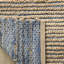 Tapis de couleur unie en jute et en denim tissé à la main Chupp-26830661