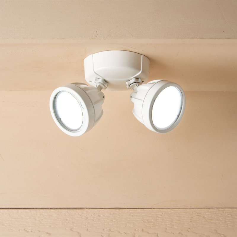 Projecteur d'extérieur de sécurité à DEL avec détecteur de mouvement All-Pro, Blanc