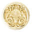 EDGAR BEREBI HAMILTON KNOB IN POLISH GOLD PLATE