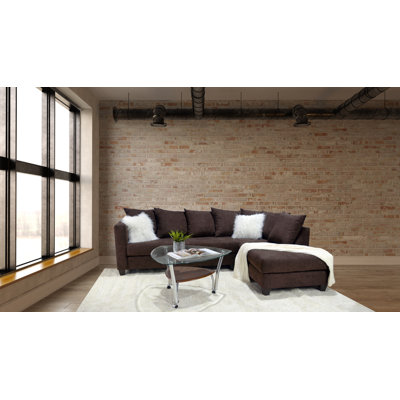 Marcellius Upholstered Corner Chaise Sectional