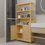 Armoire de salle de bain à double porte et grande capacité de 64 pouces de hauteur