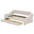 Twin Size Upholstered Daybed with Storage Armrests and USB Port-93672576