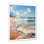 «Beach Coastal Nostalgia I» - Impression sur toile nautique et plage