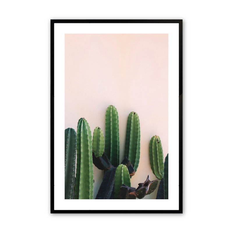 Corinth Prickly Beauty par Incado - Photographie d'un seul cadre, Noir satiné, H 14 po x l 11 po x P 1,25 po