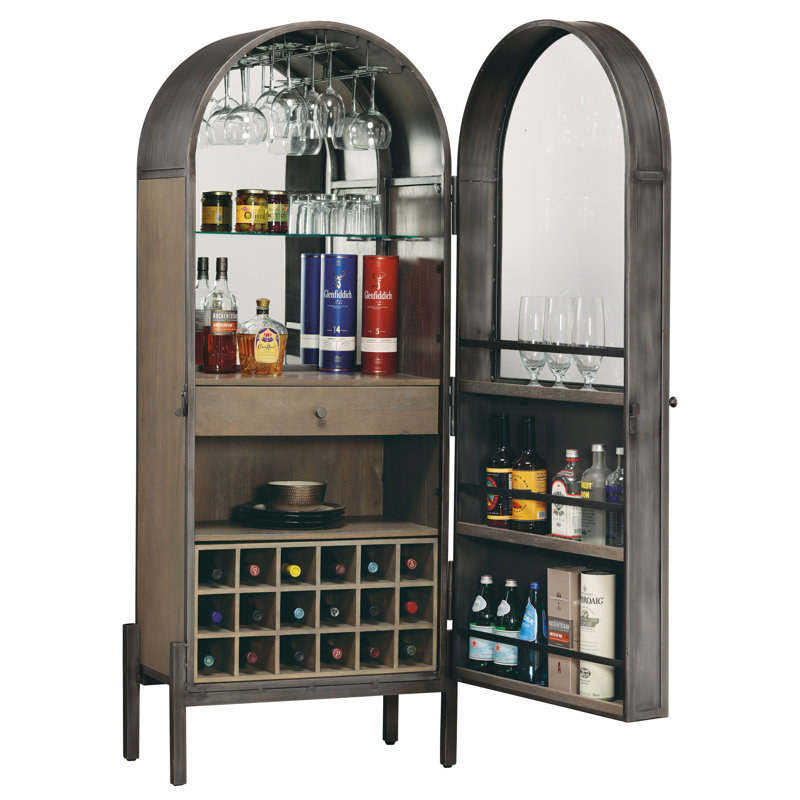 Ramses Solid Wood Bar Cabinet