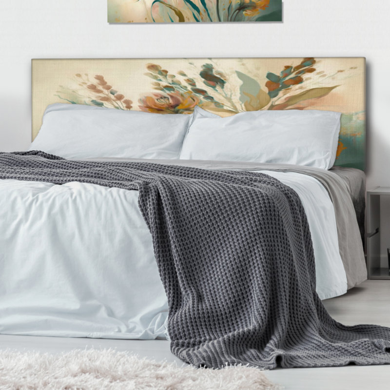 Kateleen - Tête de lit tapissier à motif floral, Très grand