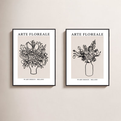 Arte Floreale 2-Piece Wall Art Set