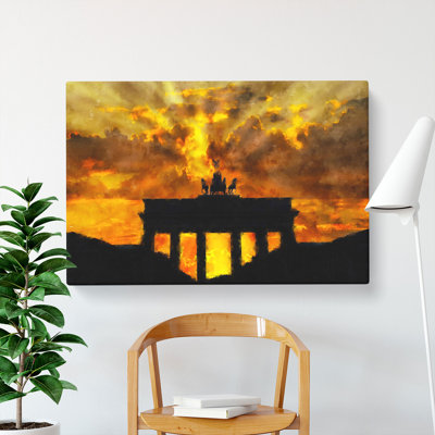 Brandenburg Gate In Berlin Vol.2 - Wrapped Canvas Print