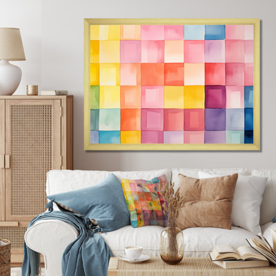 Paster Color Cubes Patterns II - art mural géométrique