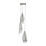 Finchley 3 - Light Antique Brushed Brass Cluster Pendant