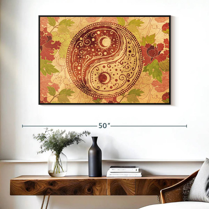 Couleurs d'automne Kerrick Yin Yang, H 27 po x l 40 po