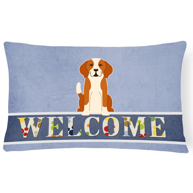 Coussin lombaire English Foxhound Welcome