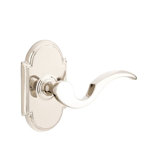 Wave/Drop Privacy (Bed & Bath) Door Lever with Arch Rosette