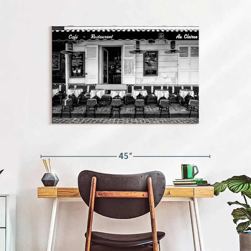 Lilie Paris Cafe Restaurant, 26" H x 39" W