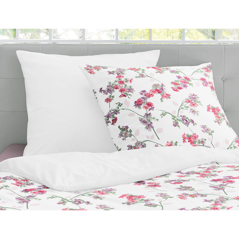 Sol-K Duvet Cover Set, Red, 155 x 220cm Duvet Cover + 1 Pillowcase 