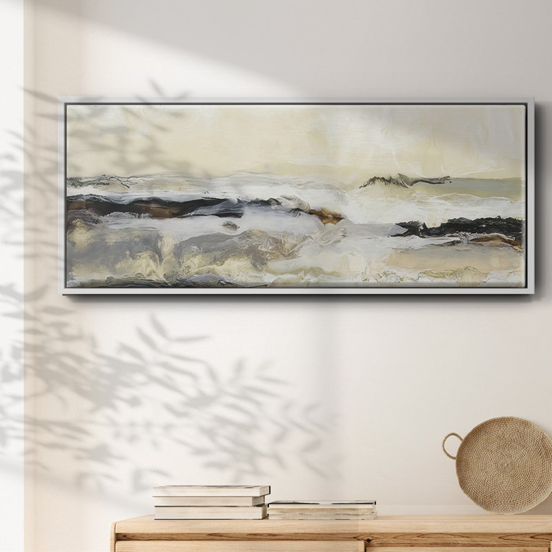 Joyeux horizon I - toile encadrée, H 20 po x l 50 po