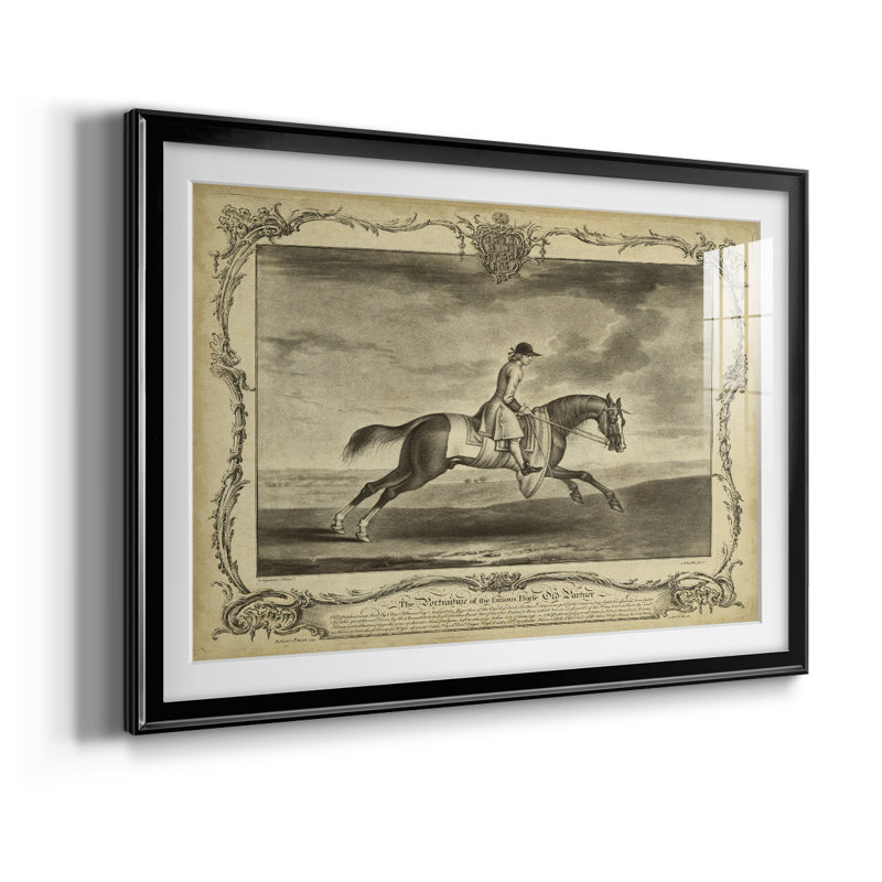 Chevaux distingués I - reproduction de cadre photo, Noir, L 30,5 po x H 22,5 po