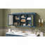 Armoire de rangement murale 55 po 2 en 1 avec tablettes réglables, charnières à fermeture en douceur, miroirs haute définition, pour meuble-lavabo, salon, rangement de chambre à coucher-945169072