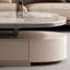 Image de couleur pierre et table basse ovale en bois manufacturé-1093903056