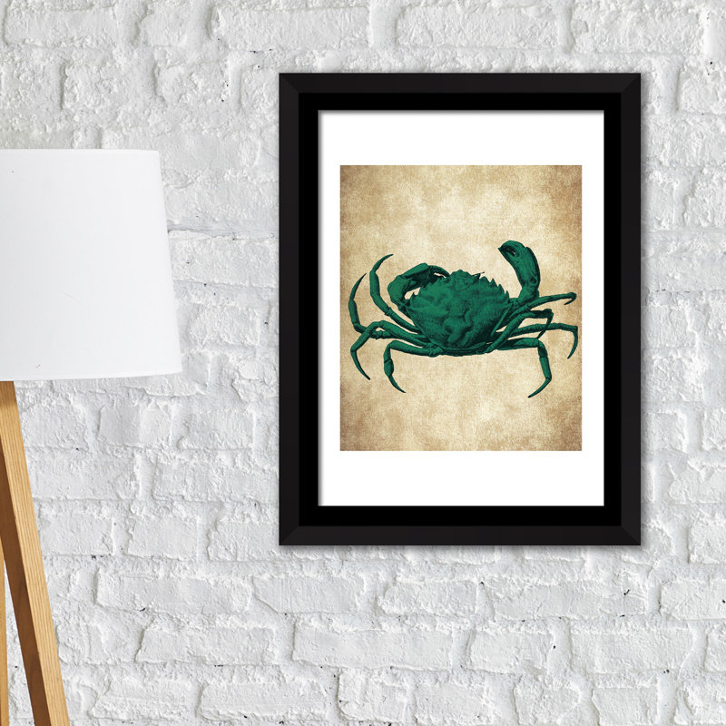 Framed Art 2in1 Crab Wall Art Poster