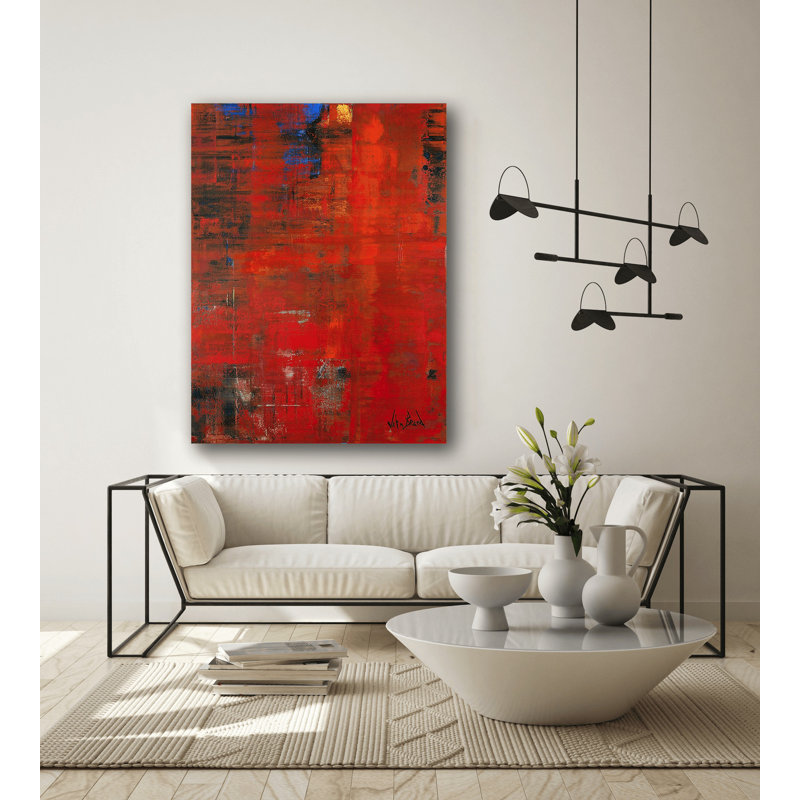 Superman - Artist Enhanced Canvas Print, Black Framed Canvas, 61.5" H x 41.5" W x 1.75" D