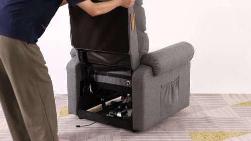 Alexa Power Lift Recliner Chair with Heat and Massage Lift Chair for Elderly Latitude Run