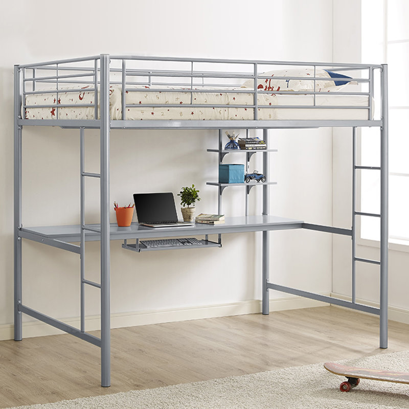Elita Kids Full Loft Bed, Silver
