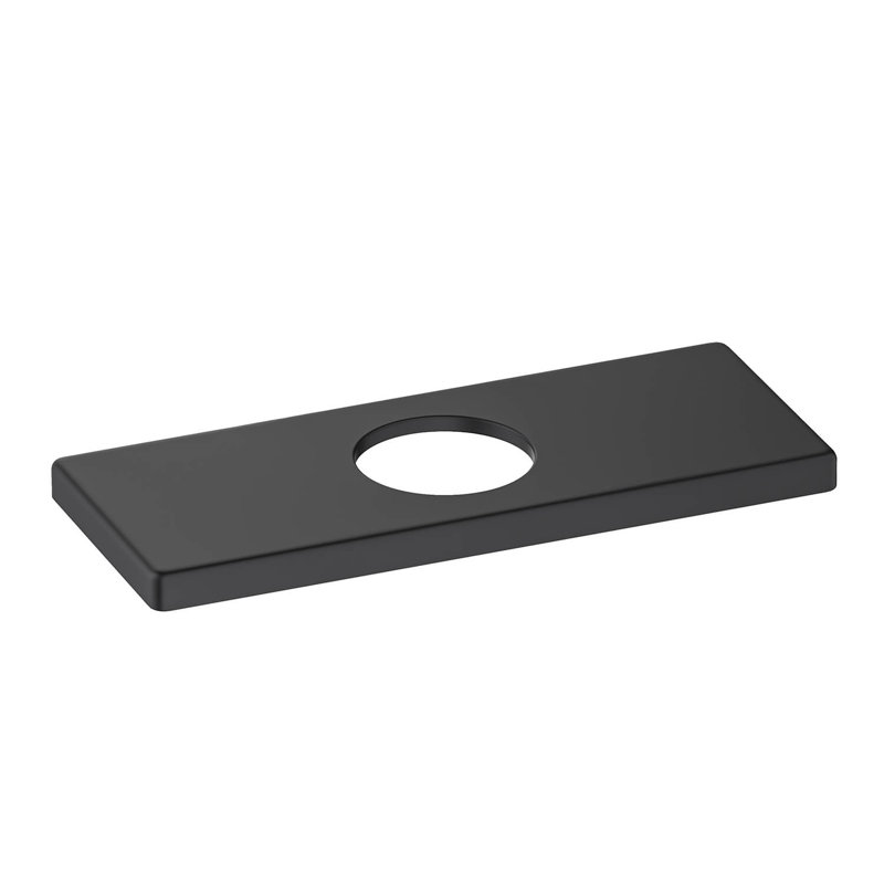 Couvercle de trou de robinet de salle de bain, Noir mat
