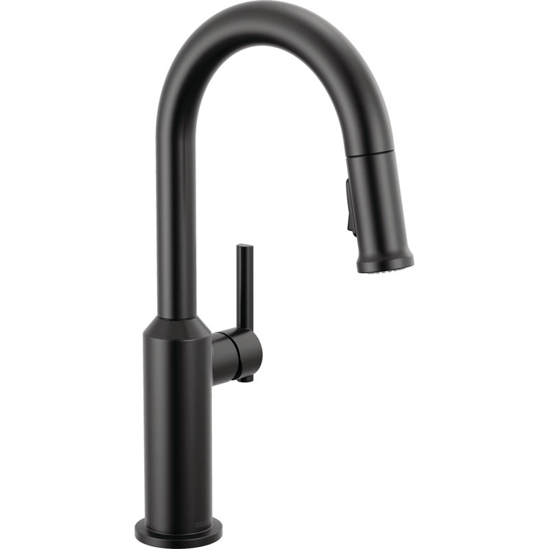 Single Handle Pull-Down Bar/Prep Faucet, Matte Black