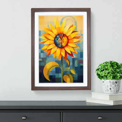 Sunflower Constructivism - Framed Print