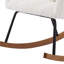 Chaise berçante rembourrée avec dossier haut Comfy