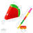 Fax Potato - Pinatas Watermelon Cardboard Pinata, Stick and Blindfold Set - W42cm x D9cm x H36cm - Red