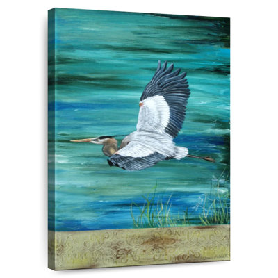 Brampt Great Blue Heron Flying