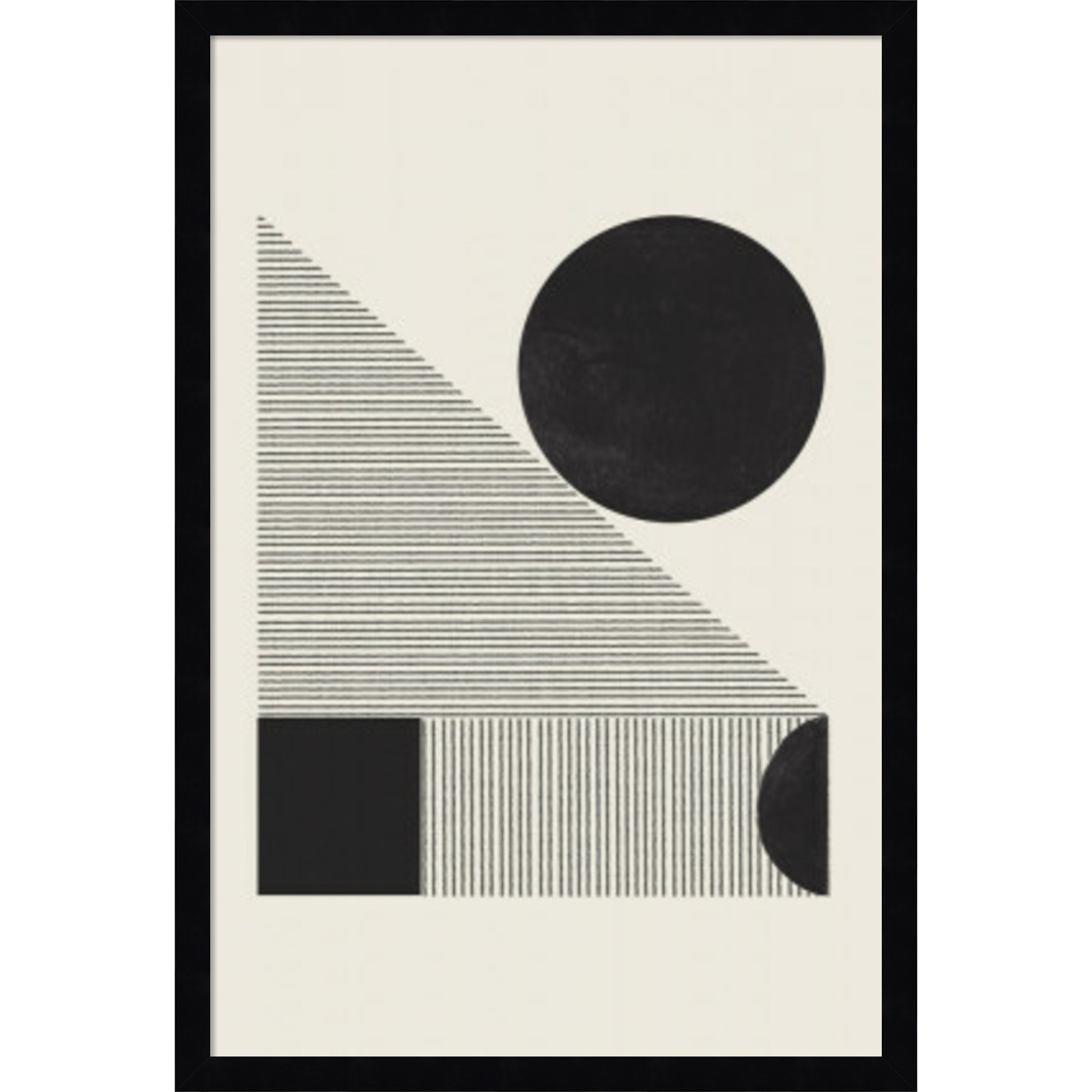 Composition IX by Miuus Studio, Black Framed, 17" W x 25" H