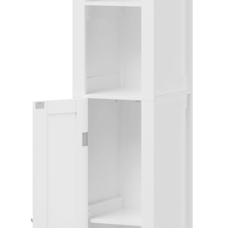 Armoire de rangement autoportante haute et mince avec dispositif anti-basculement