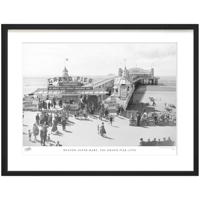 Weston-Super-Mare, The Grand Pier C1955 - Single Picture Frame Print, 40cm H X 50cm W x 2cm D