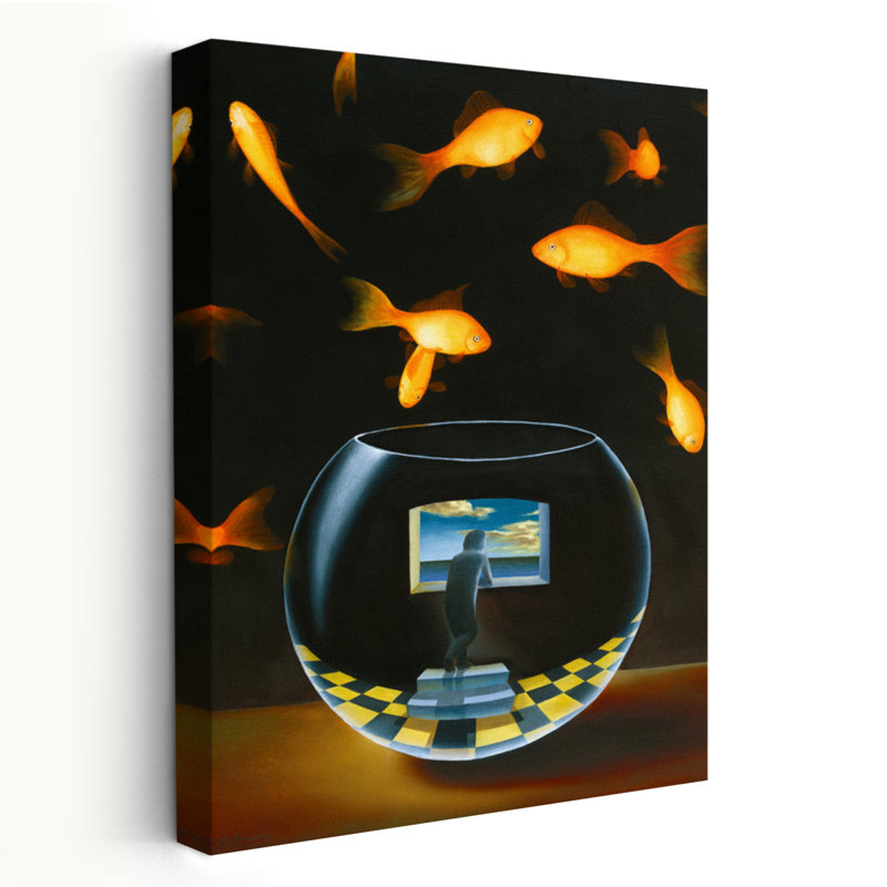 Life In A Wish Bowl - Art fantaisiste fantaisiste, H 24 po x l 16 po