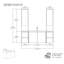 Meuble-lavabo simple 54 po avec armoire supérieure, lavabo en céramique et conception sans poignée 54 po-125966528