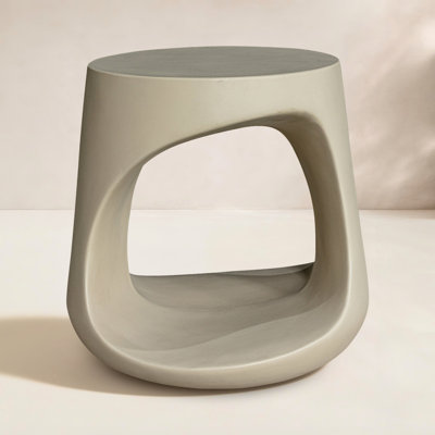 Trae Concrete Outdoor Bar Stool by AllModern